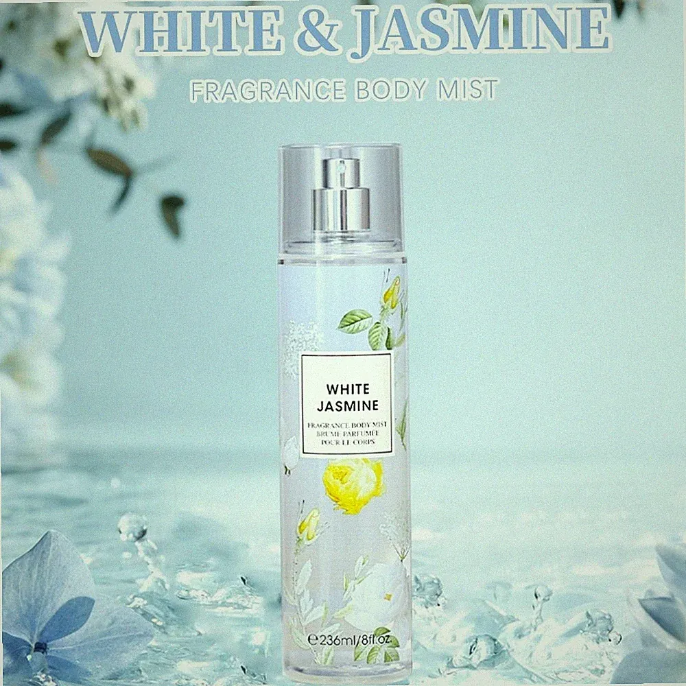 8 Fl.Oz/ Hair And Body Mist for Women, Floral Scented Spray, WHITE & JASMINE