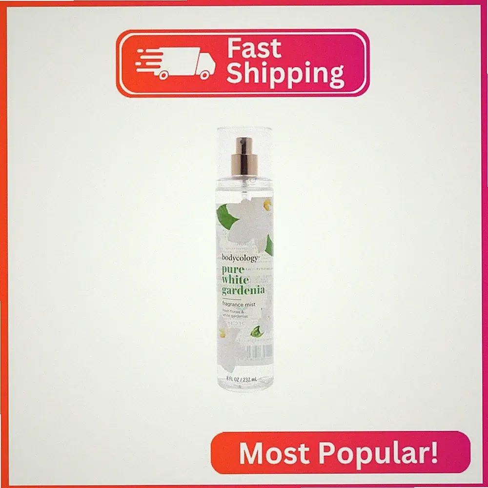 Bodycology Long-Lasting Fragrance Body Mist, Pure White Gardenia, 8 fl oz