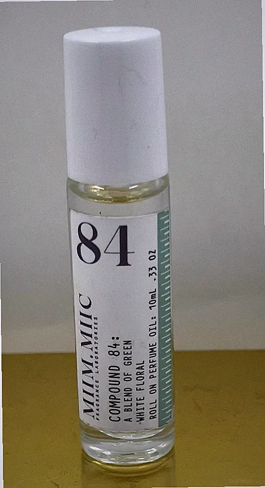 MIIM MIIC No. 84 Green White Floral Perfume Oil EDP Roller-ball .33OZ/10ML