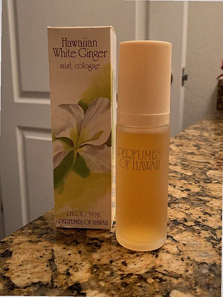 Vtg Hawaiian White Ginger Mist Cologne Perfumes of Hawaii Langer NEW in Box