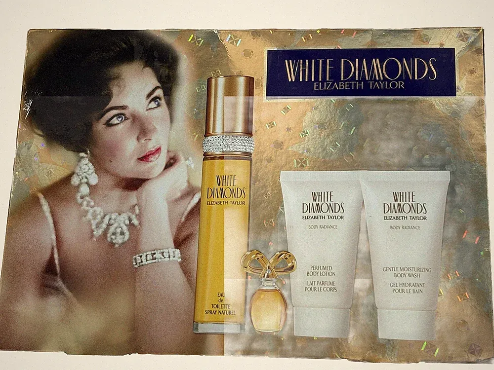 WHITE DIAMONDS By ELIZABETH TAYLOR Perfume for Women 4 pc GIFT SET 1.7 oz (NIB)